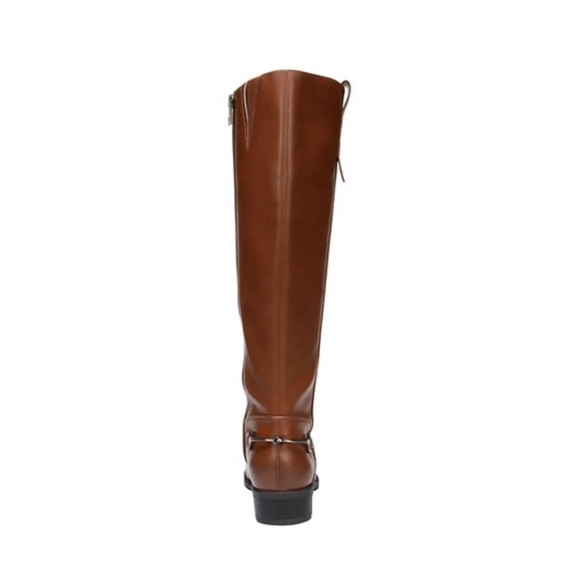 SAM AND LIBBY NEW 8.5 women’s brown cognac riding boots perry vegan leather - Picture 3 of 10